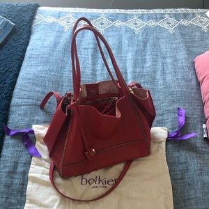 Botkier Red Leather Shoulder / Crossbody Bag